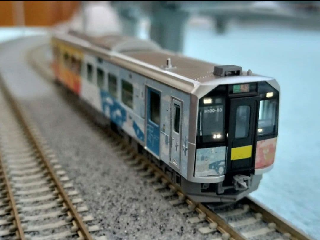 TOMIX 98137バラシ H100-80 石北本線ラッピング M車
