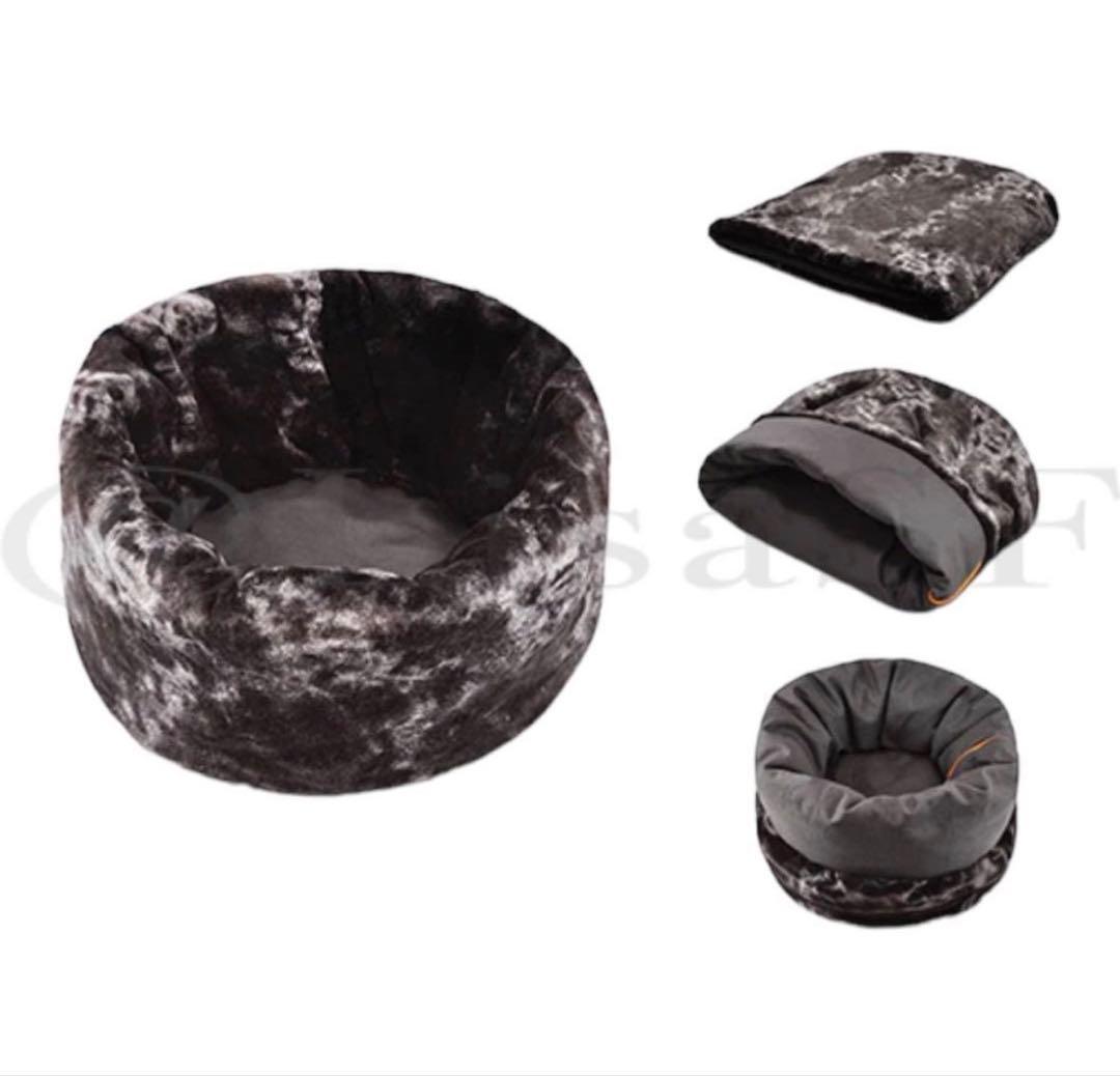 P.L.A.Y スナッグルベッド Ｌサイズ　チャコールグレー　ペット用ベッド