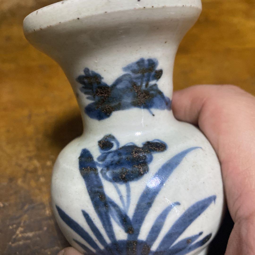 古伊万里野花図徳利