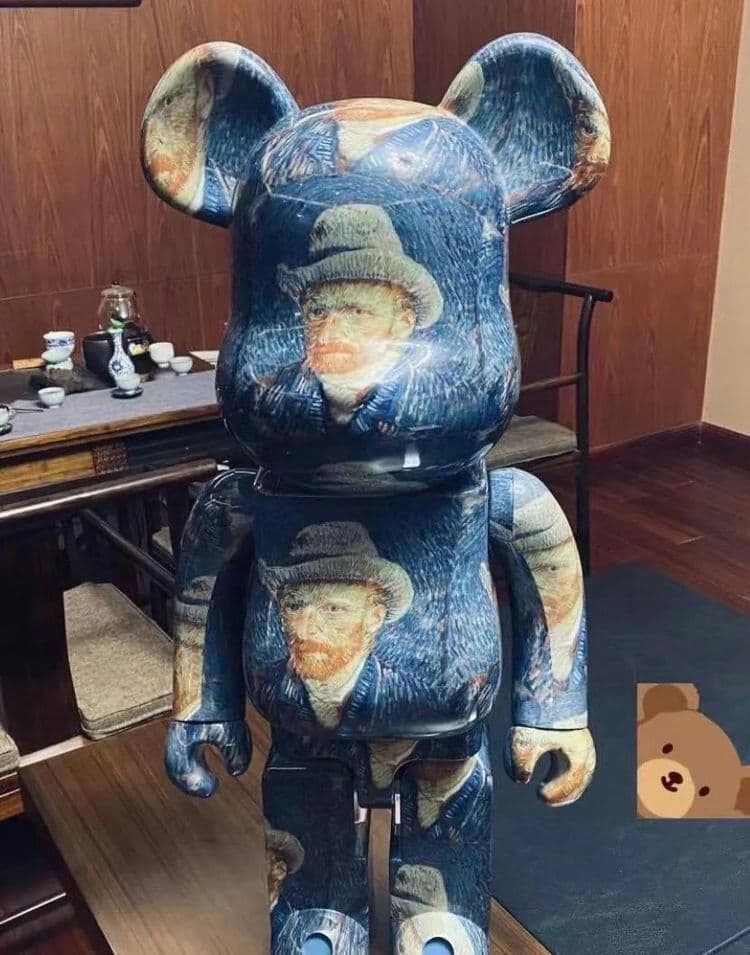 BE@RBRICKVan Goghゴッホ博物館ゴッホ自画像100%+400%。