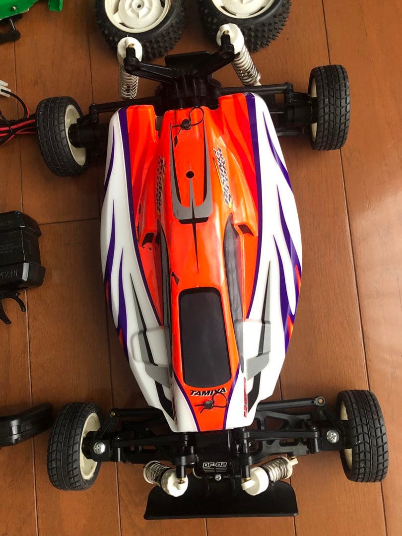 タイムセール田宮￼4WDDF-02 ライジングストーム予備タイヤ付￼2.4G一式