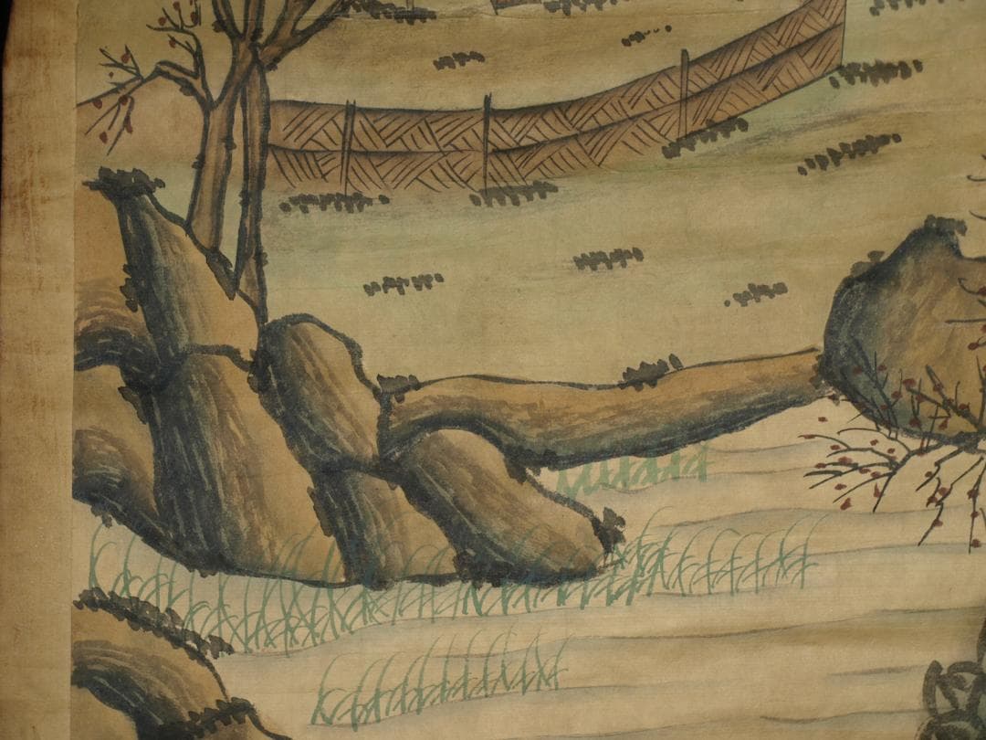 民間仕入れ品　中国清時代の人物図　肉筆絵　激安骨董品 BD151A7-1