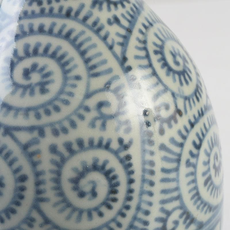 伊万里焼　古伊万里　染付　蛸唐草文　徳利　一輪挿　花生　V　9710