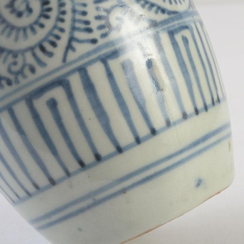 伊万里焼　古伊万里　染付　蛸唐草文　徳利　一輪挿　花生　V　9710