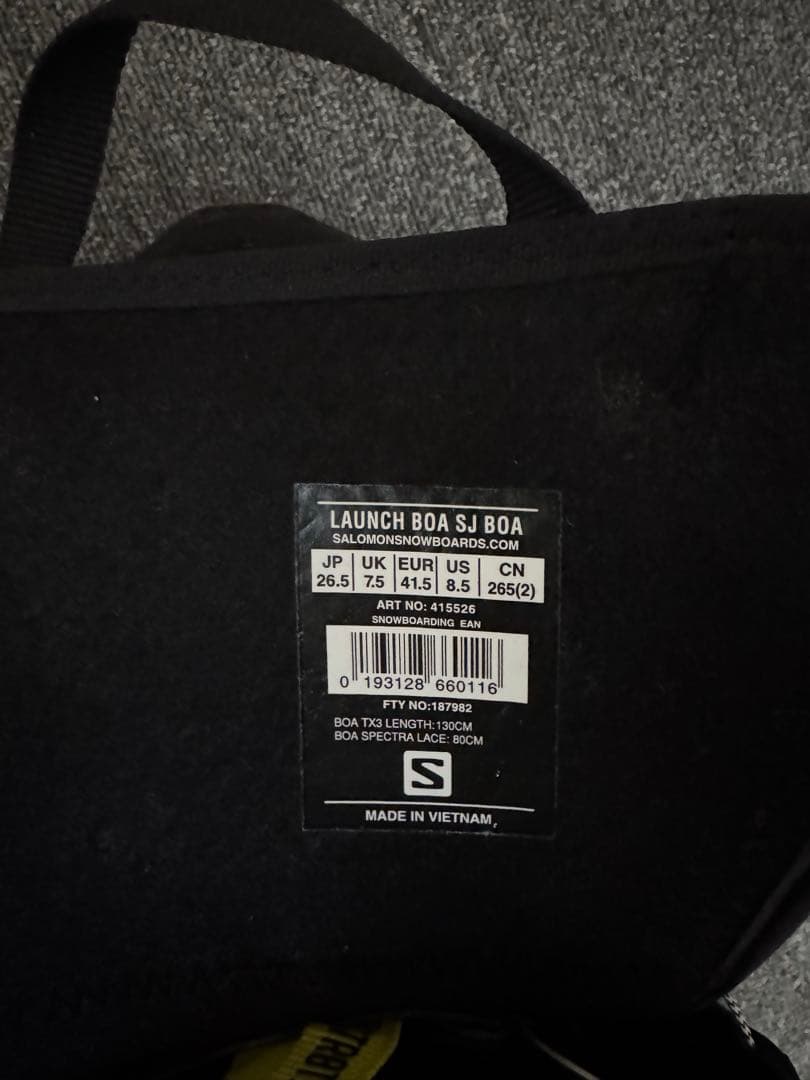 Salomon スノーボードブーツ ブラック LAUNCH BOS SJ