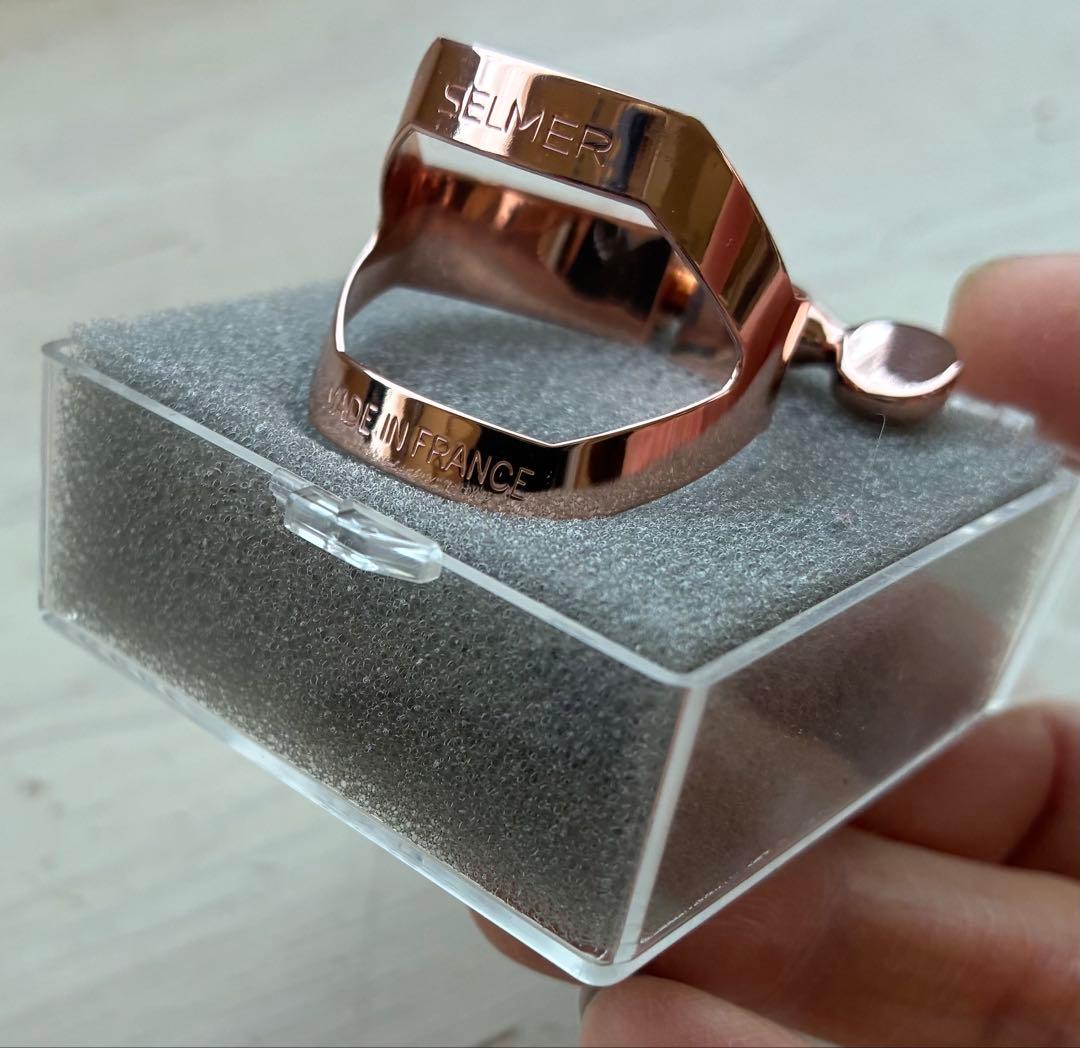 【未使用】 SELMER アルトサックス用 リガチャー ピンクゴールド