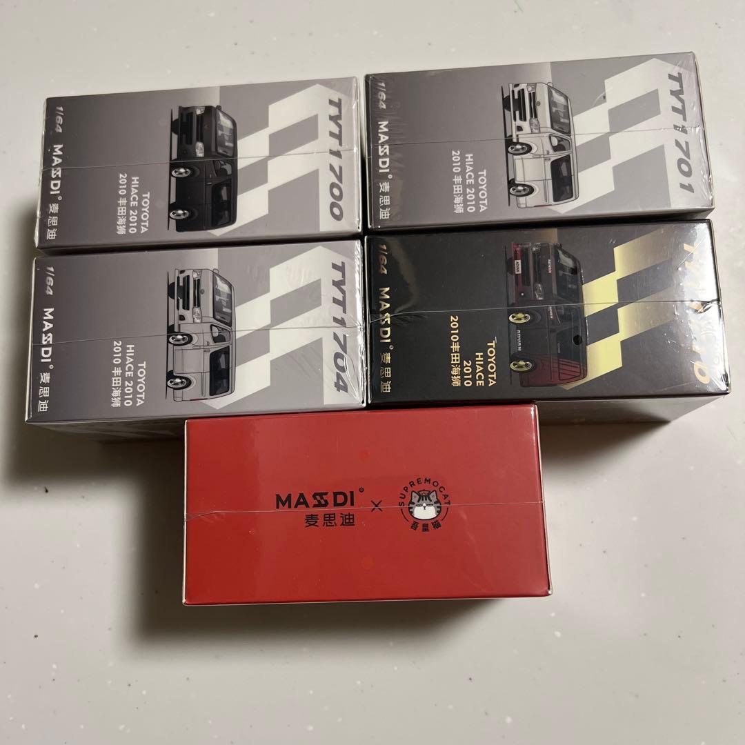 日本未発売品 トヨタ ハイエース ミニカー 5台セット