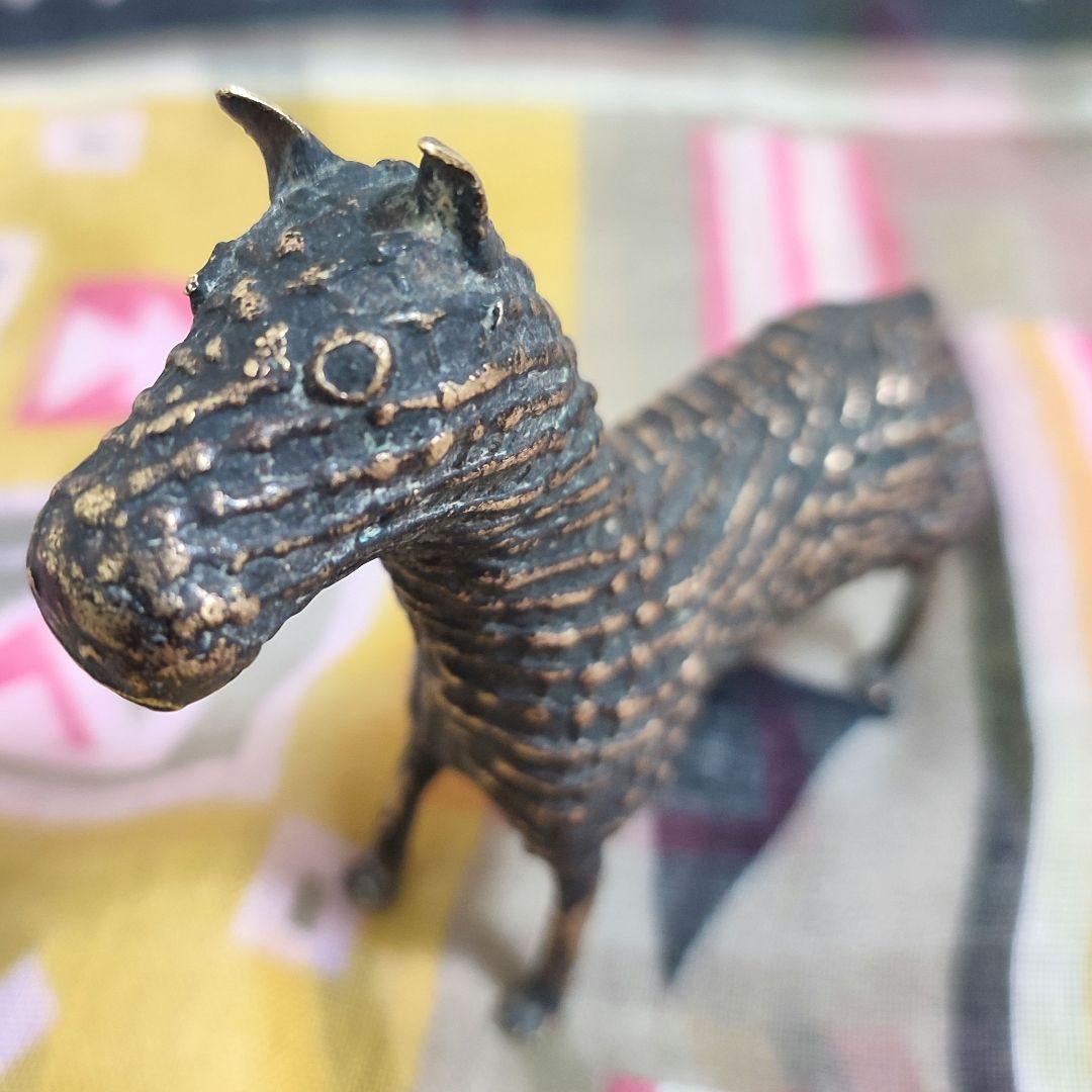 【アンティーク】インドの鋳造工芸品✨馬のブロンズ像