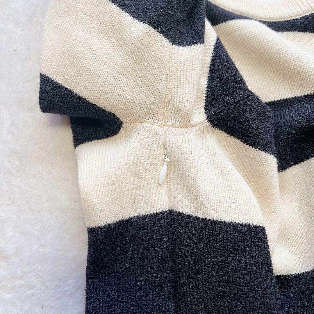 極美品　パーリーゲイツ　近年　蓄熱裏地　防風　スニード　ニット　ボーダー　スター