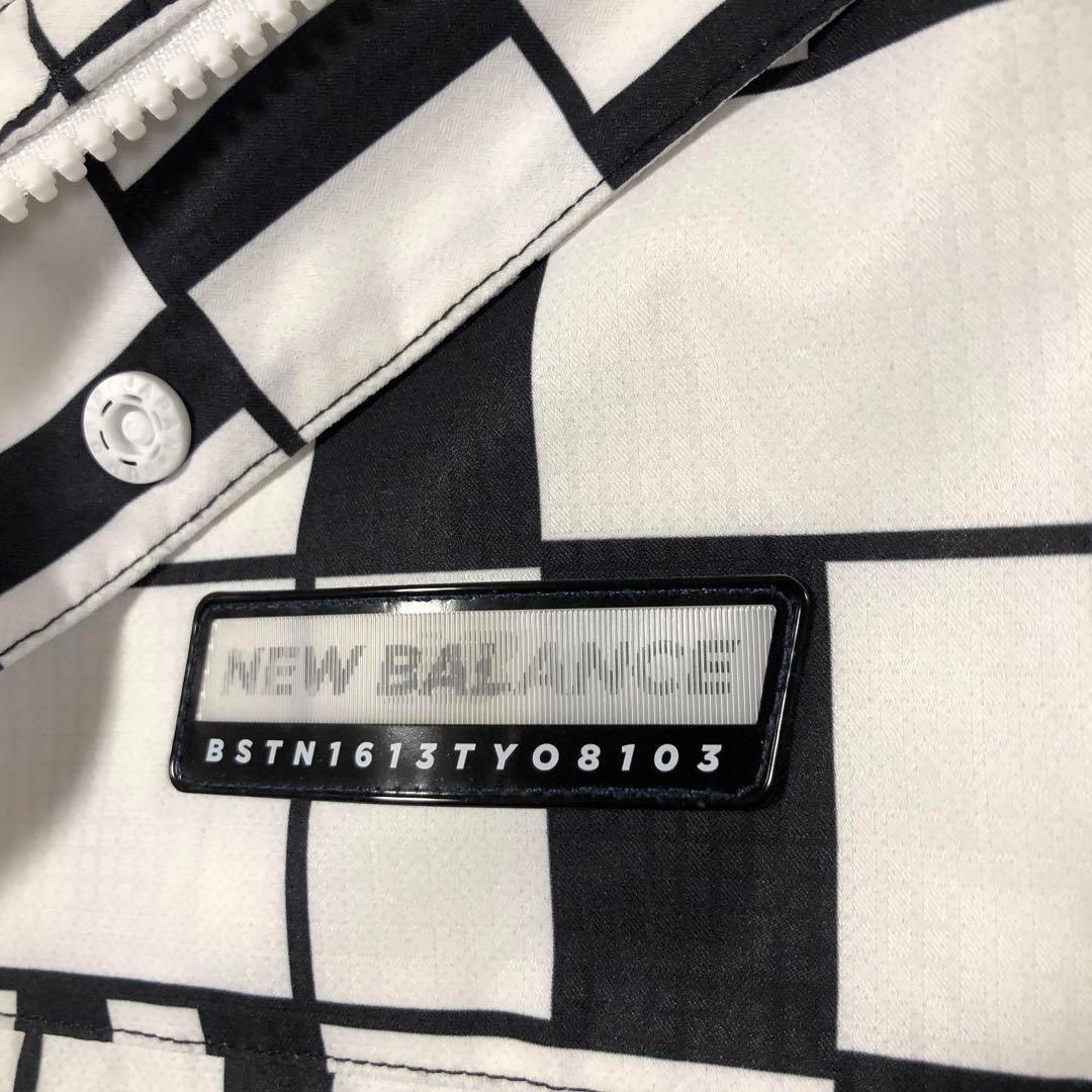 ニューバランスゴルフ 撥水 ダブルジップ パーカー ホワイト ブラック サイズ5