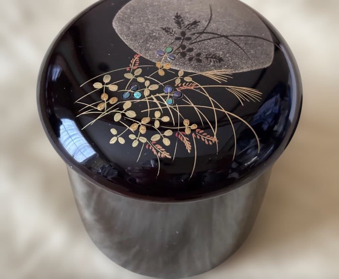 茶道具 棗 工芸品 漆器 三詠茶器 蒔絵 越前塗