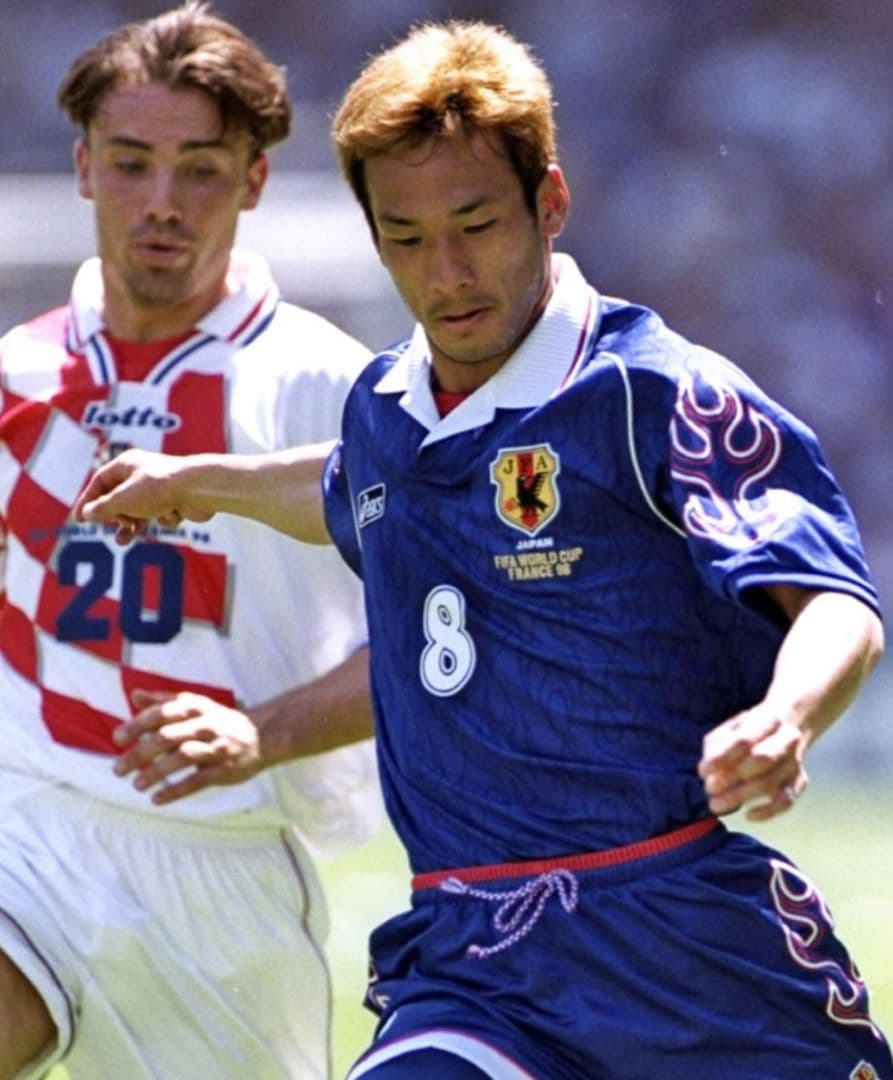 n*8様 98W杯 日本代表 炎 長袖ユニフォーム 中田英寿 #8 新品未使用タ