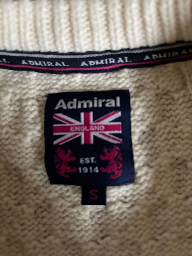 Admiral ケーブルニット ワンピース S ホワイト