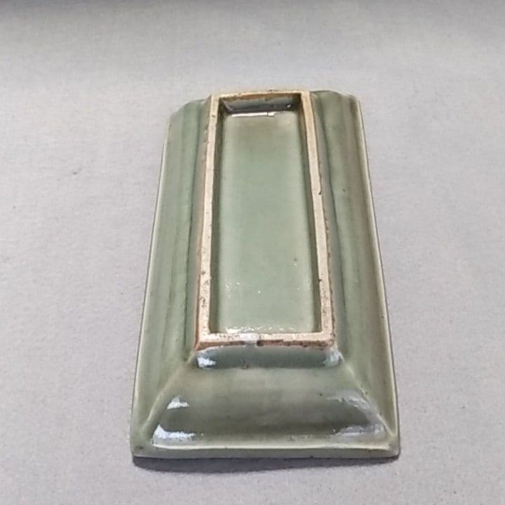 初期伊万里　初期伊万里皿　初期伊万里青磁牡丹文長皿　古伊万里　古伊万里皿