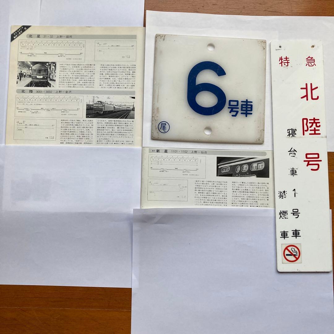 ブルートレイン20系号車札