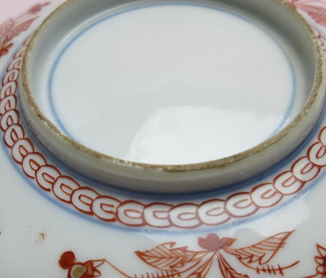 大聖寺伊万里 金彩 色絵 小皿 10客 古伊万里 時代 70707