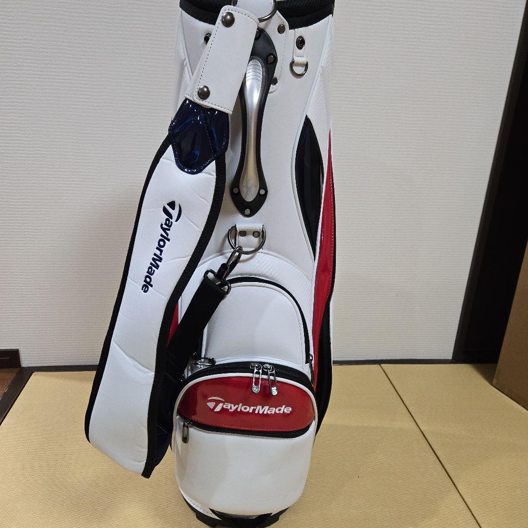 TaylorMade ゴルフキャディバッグ ホワイト/ネイビー/レッド　美品