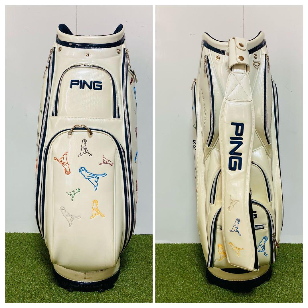 PING ピン Mr.PING キャディバッグ エナメル製 カート型 9.5型