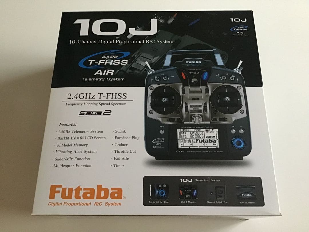 美品　フタバ　T10J プロポ　ヘリ用　モード1 取説　箱　充電池付