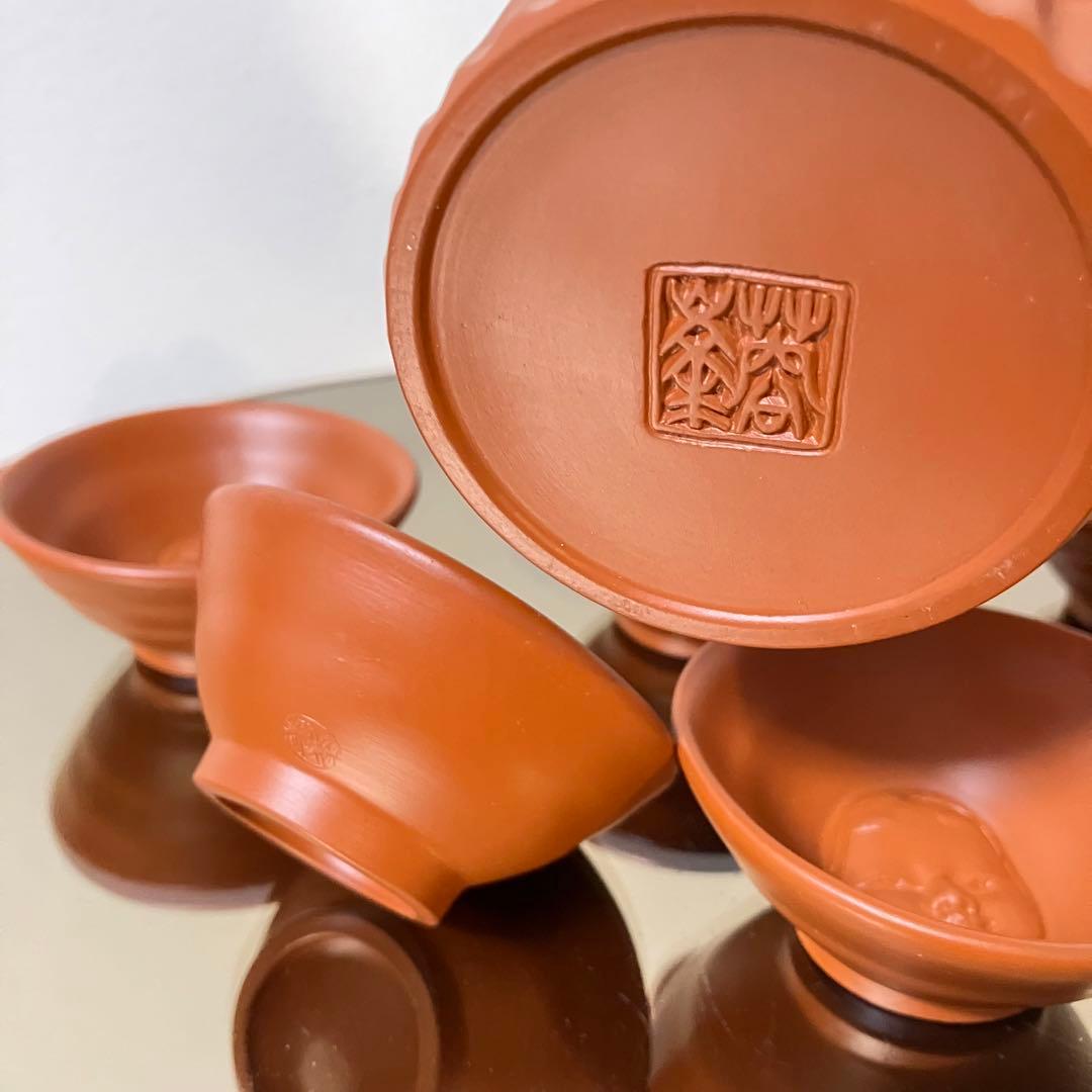 常滑焼 朱泥 酒器揃 『般若』『おかめ』