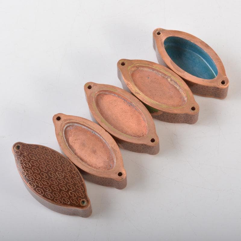 時代提げ物　古七宝　三つ葉葵文　印籠　V　6629