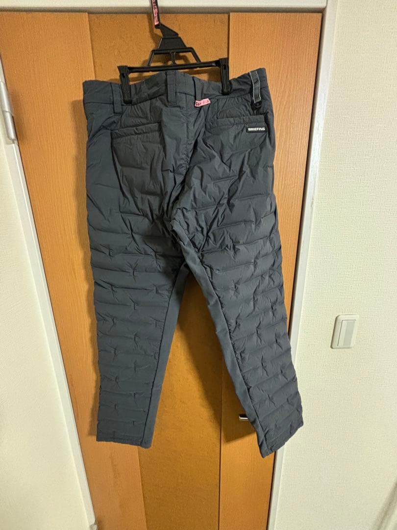 上*嗣様 BRIEFING ハイブリッド ダウンパンツ チャコール XL