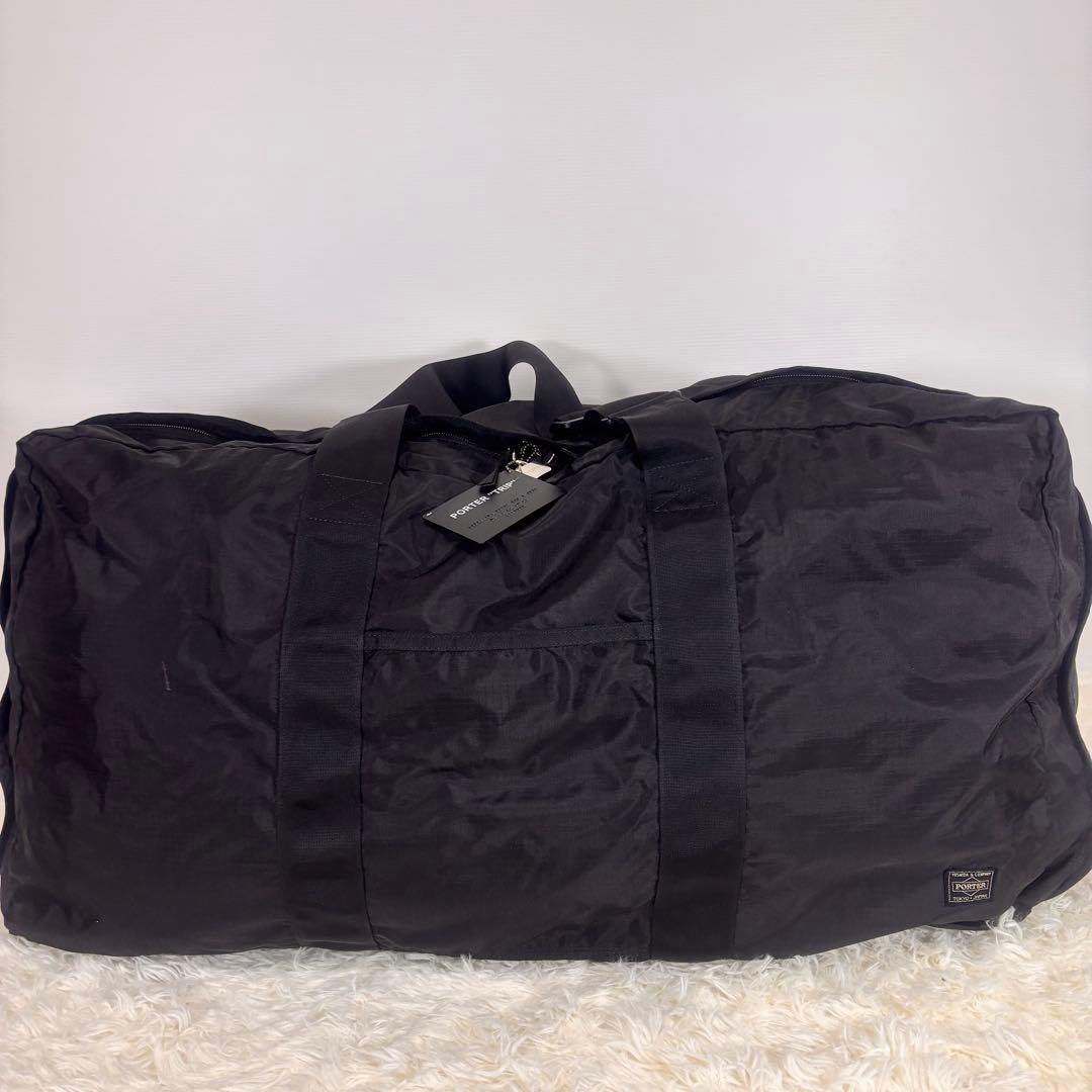 PORTER ポータートリップ　ナイロンボストンバッグ　大容量　ブラック