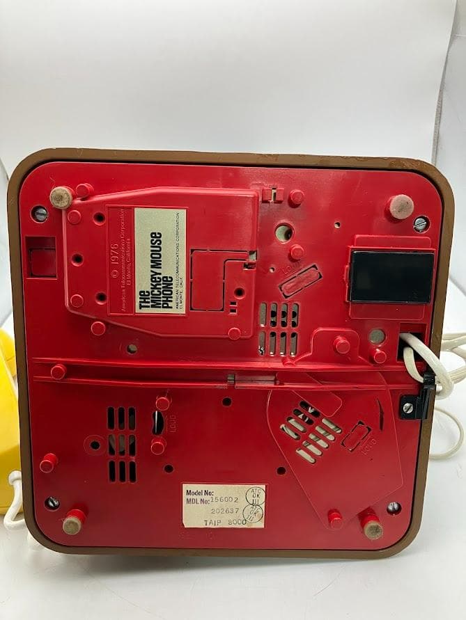 【激レア】　レトロ　アンティーク　ミッキーマウス　プッシュ式　電話機