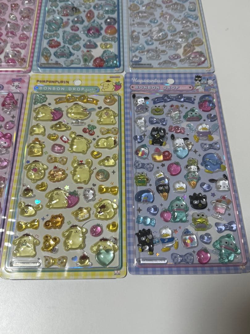 正規品 ボンボンドロップシール サンリオ　大　第2段 8種セット コンプリート