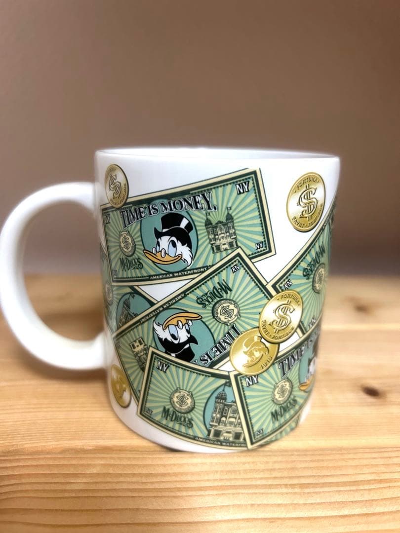 スクルージマクダック 紙幣 マグカップ 金貨