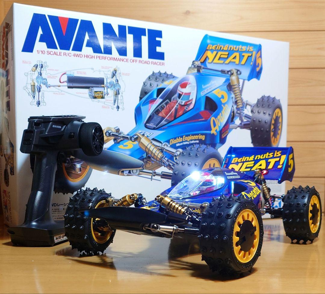 タミヤRCアバンテ (2011)LEDライト付プロポ＆バッテリー充電器付完成品