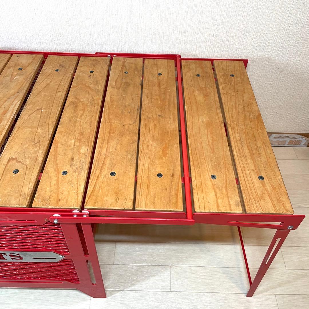 ネイチャートーンズ サイドアップボックス テーブル レッド Lサイズ