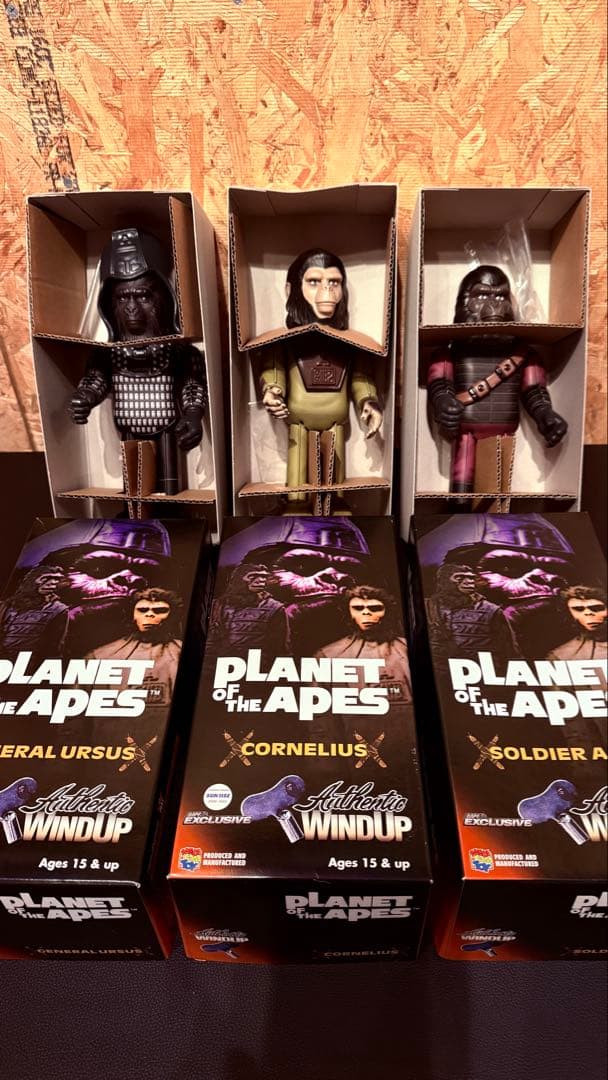 MEDICOM TOY bape 猿の惑星　ブリキフィギュア　3種セット
