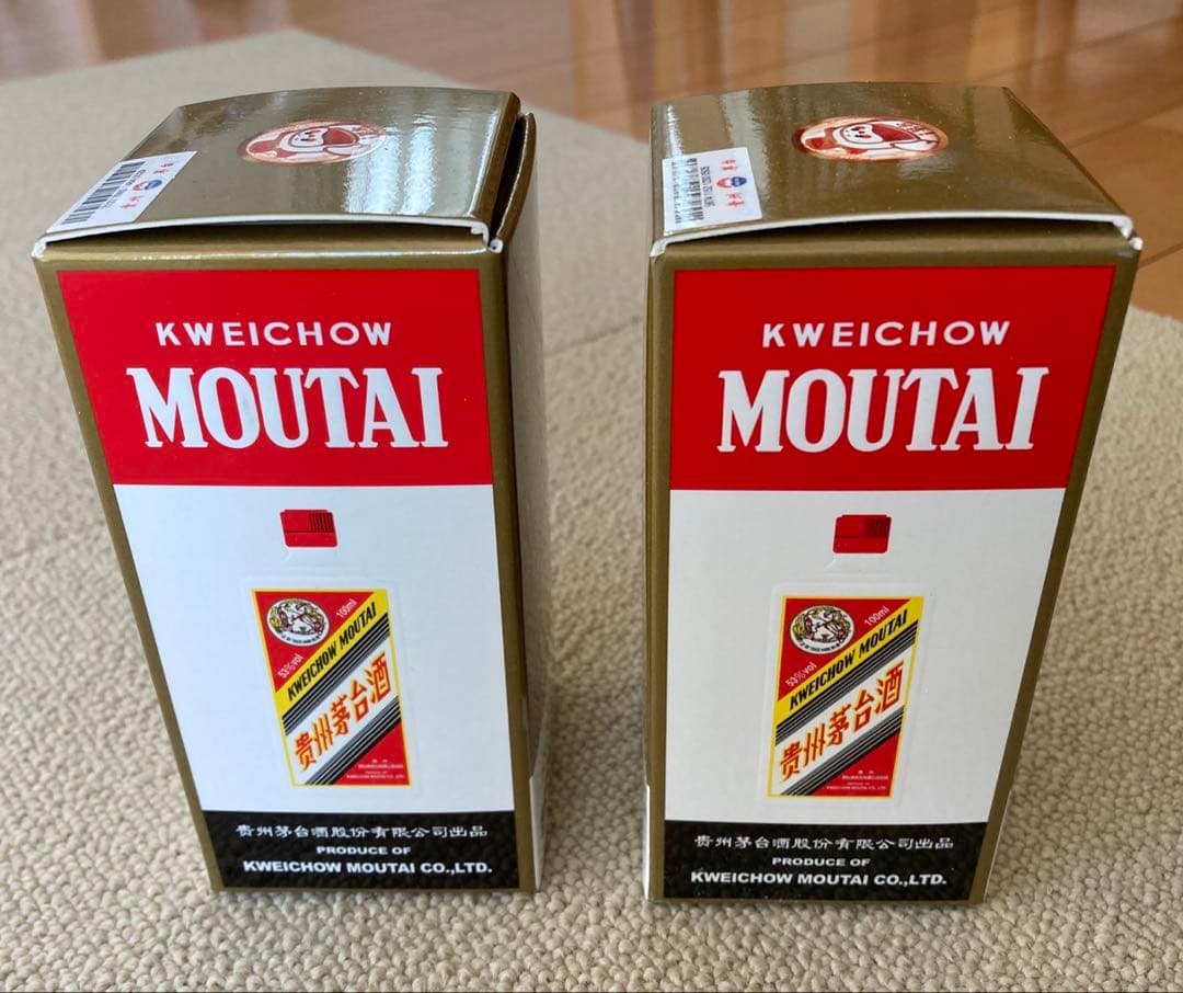 【新品未開封】貴州茅台酒 マオタイ酒 MOUTAI 100ml 53% ×2本