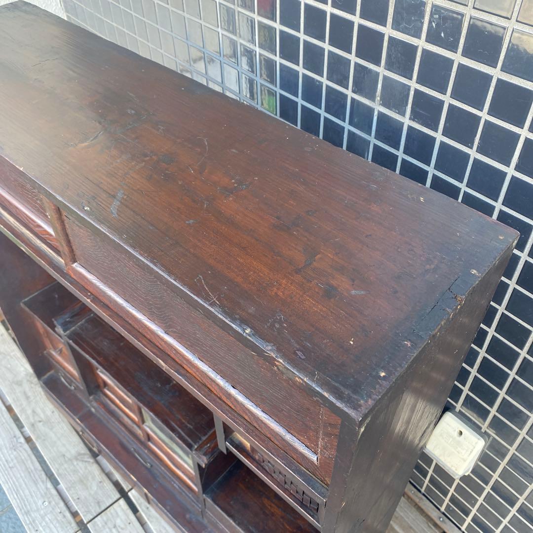 時代物 茶箪笥 水屋箪笥 骨董品 古家具 古民家 アンティーク家具 店舗什器