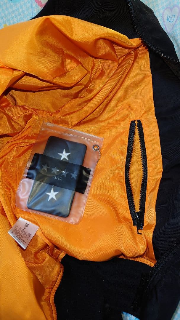 着用品　MA1黒ジャンパー　BUMP OF CHICKENバンプオブチキン　Ｍ