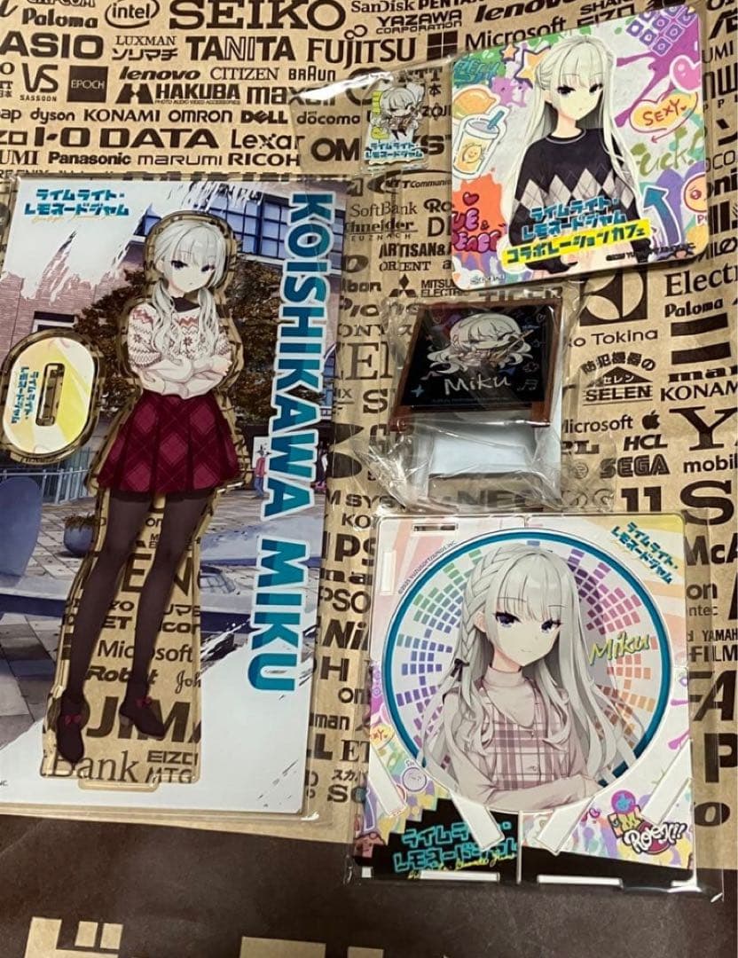 ゆずソフト ライムライトレモネードジャム コラボカフェ 限定　美玖　計6点