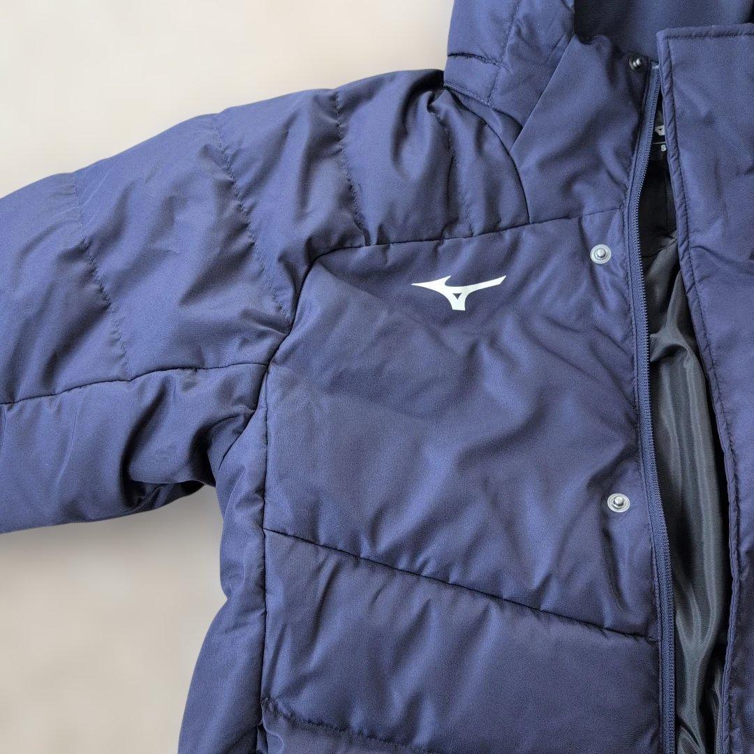 【最終値下げ】ミズノ／ネイビー／サッカー／ベンチコート／ダウンコート／1_15