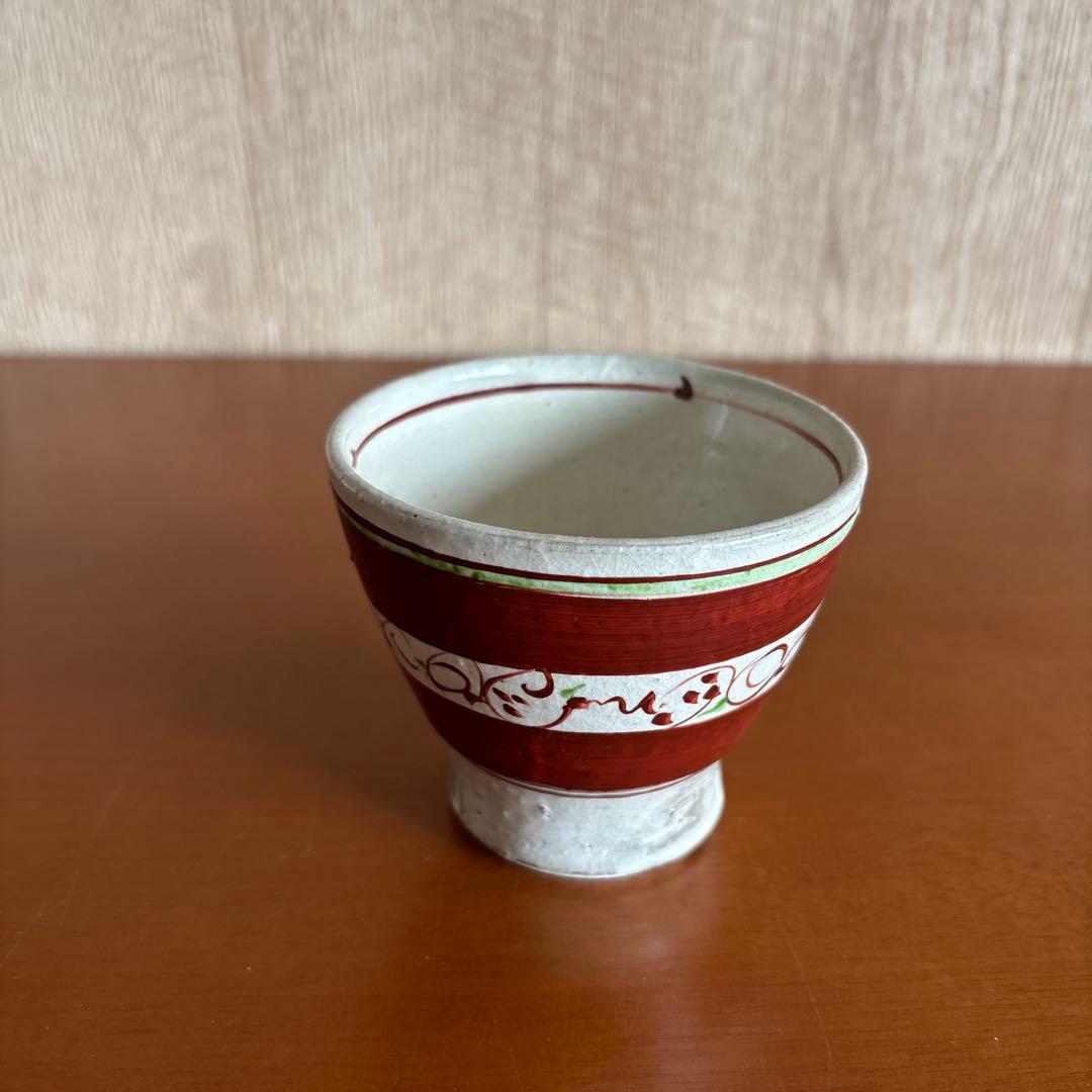 藤田佳三氏作 赤絵急須と湯呑みセット