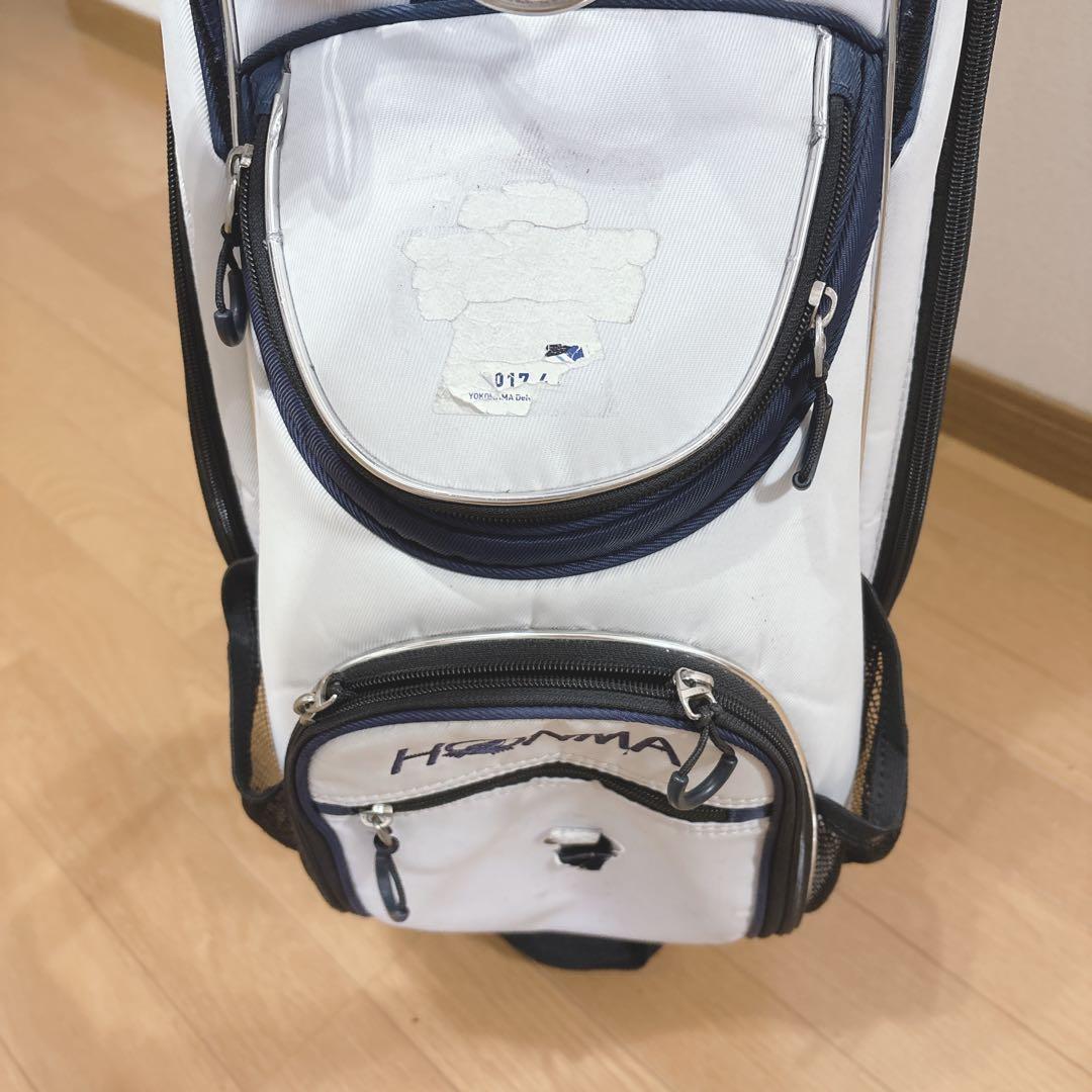 K438 HONMA コンパクトスポーツ キャディバッグ ホワイト