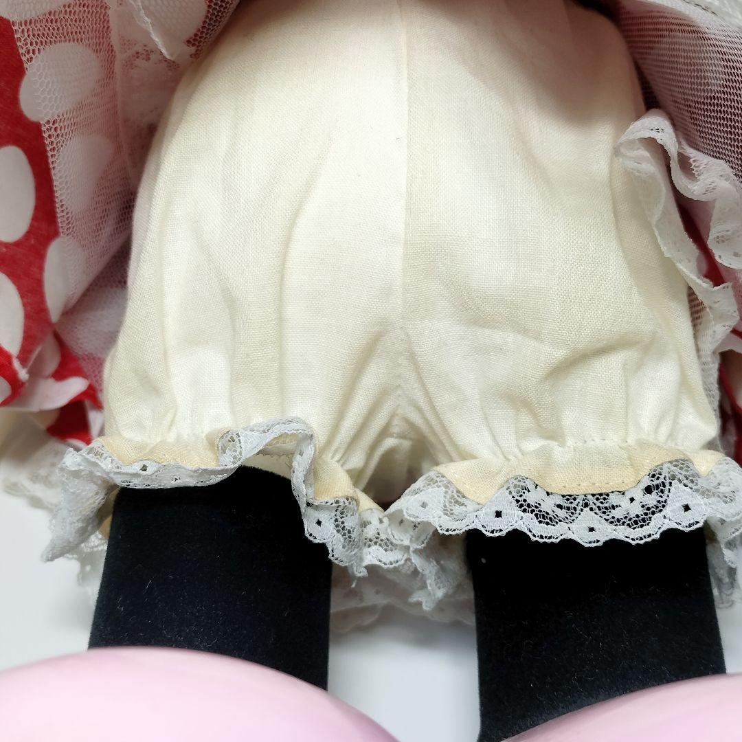 当時物 レア サンキョー ミニーマウス 首振り オルゴール 人形 ドール 特大