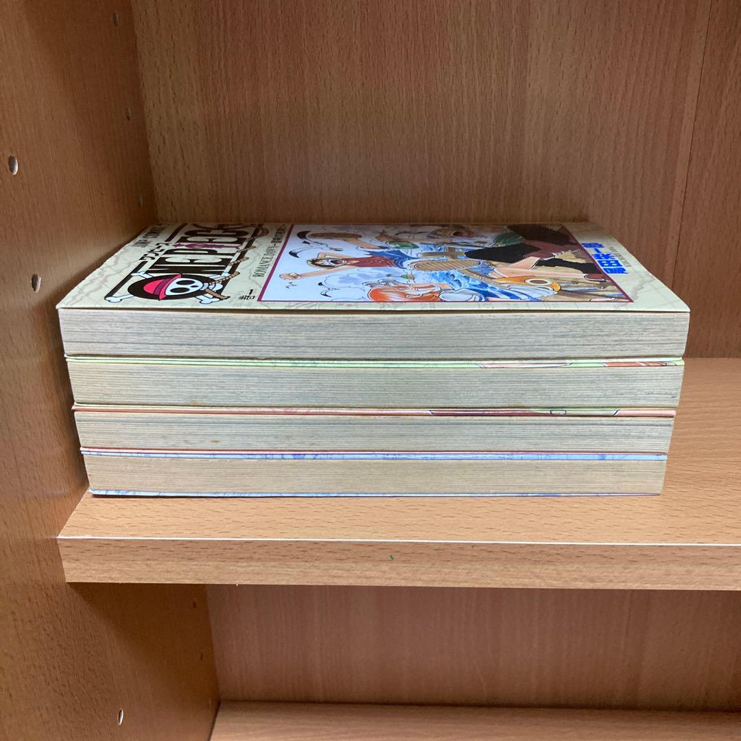 ワンピース　1巻、2巻、3巻、4巻　初版