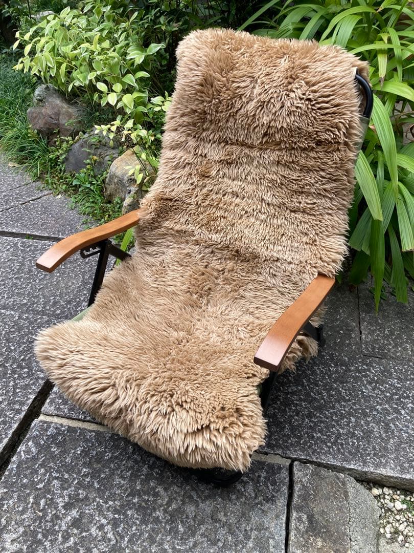 羊皮 羊革 原皮 一枚革 チェアカバー レザー アウトドア キャンプ ラグ