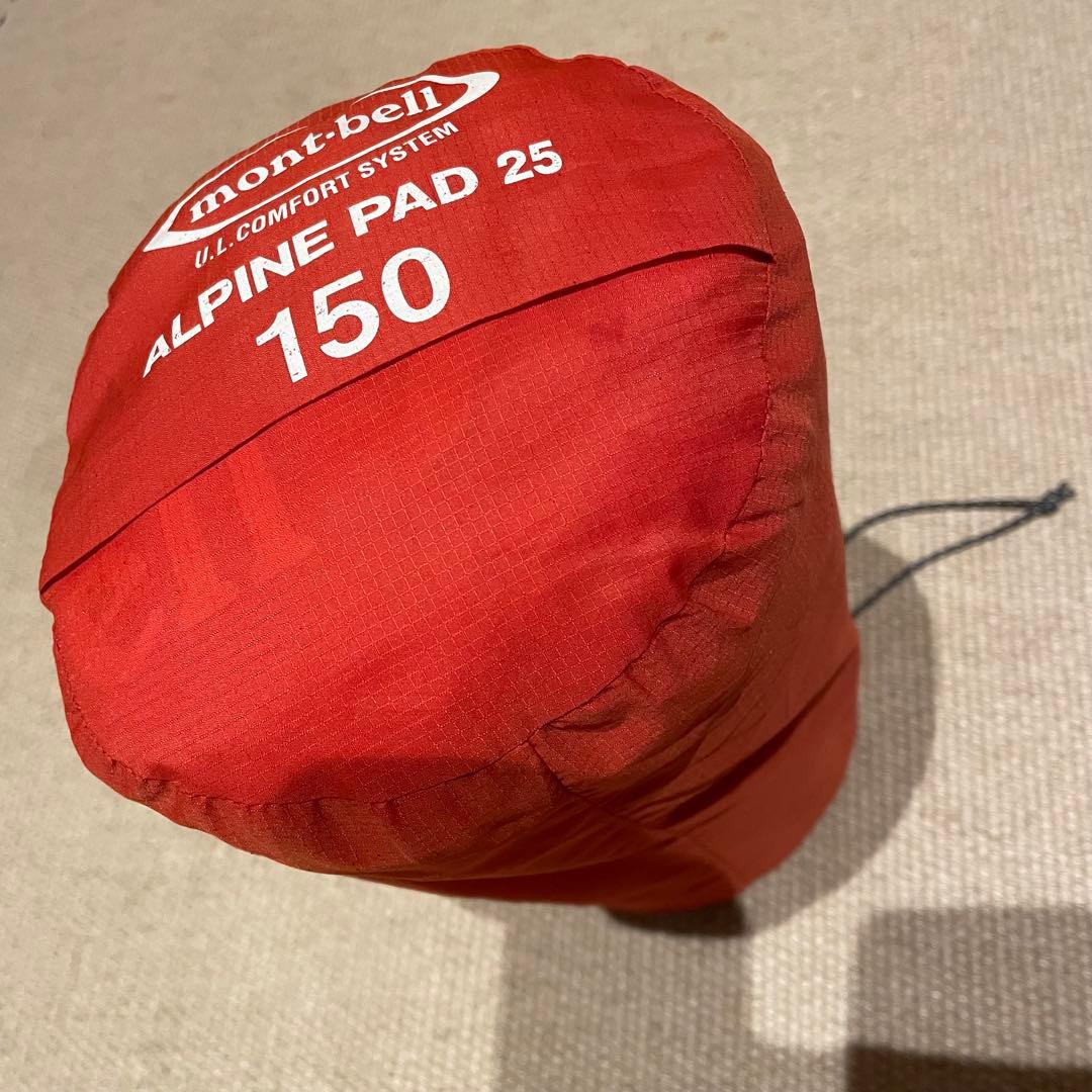 アウトドア寝具 mont bell alpine pad 25 150