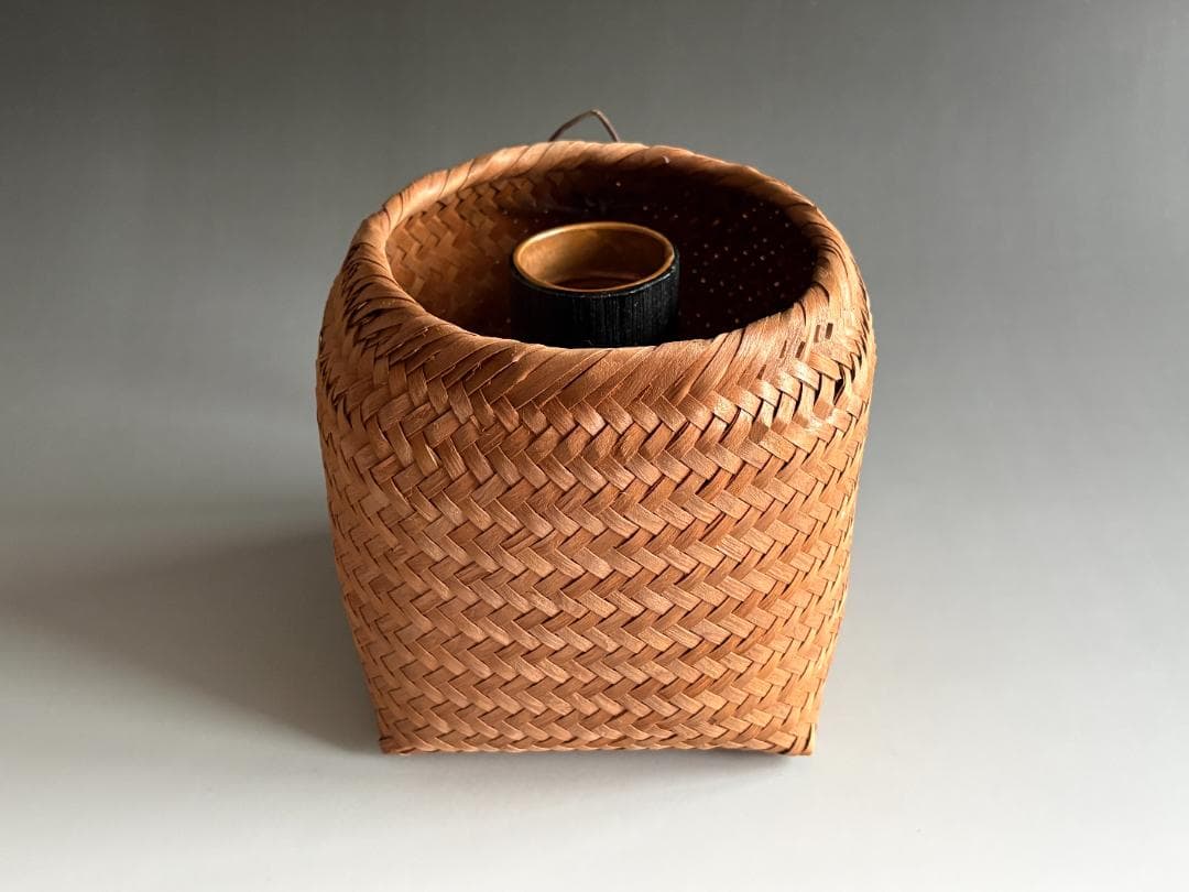 堀内宗完　兼中斎好　一位籠花入　茶道具　表千家