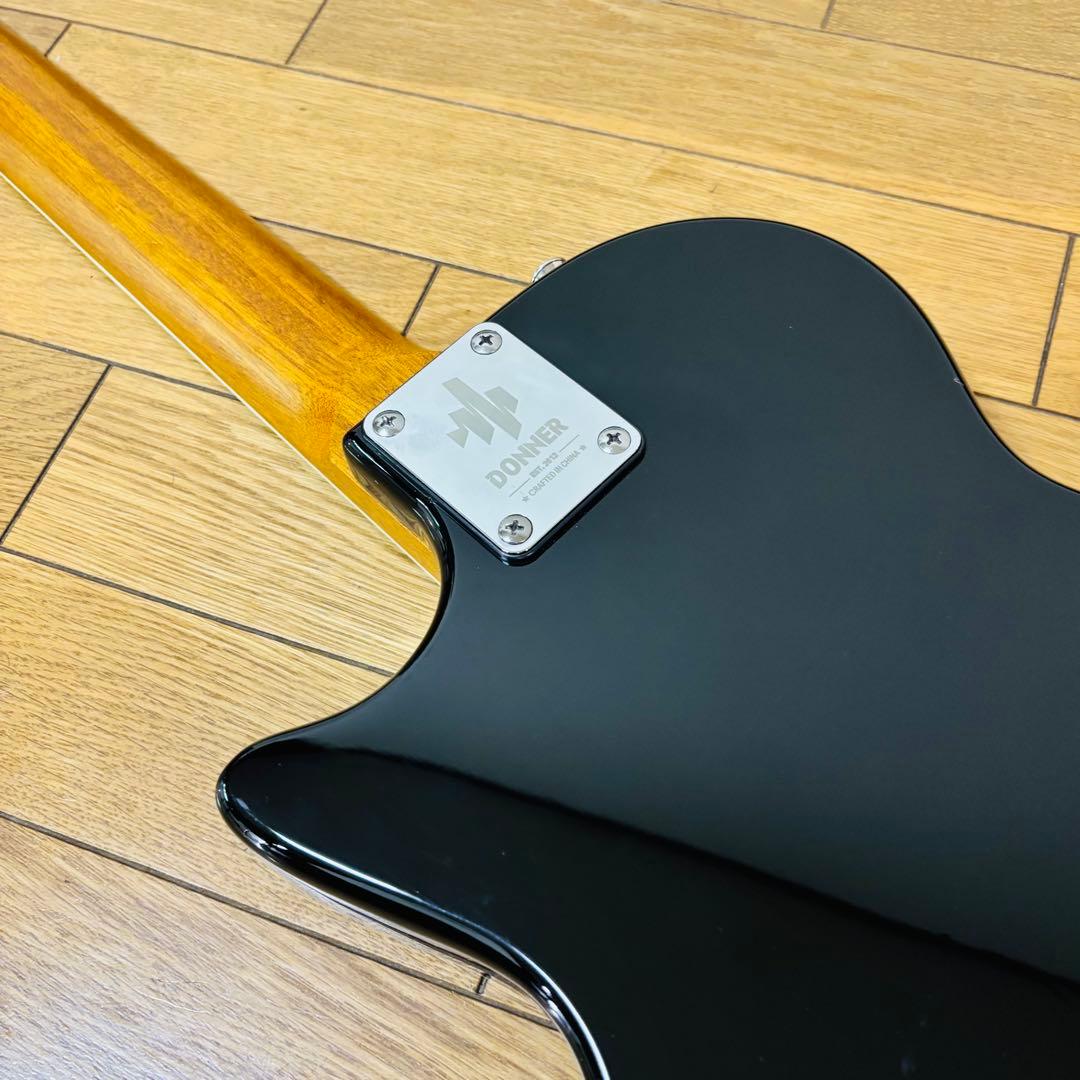 【美品】Donner エレキギター レスポール タイプ DL-124 黒 送料込