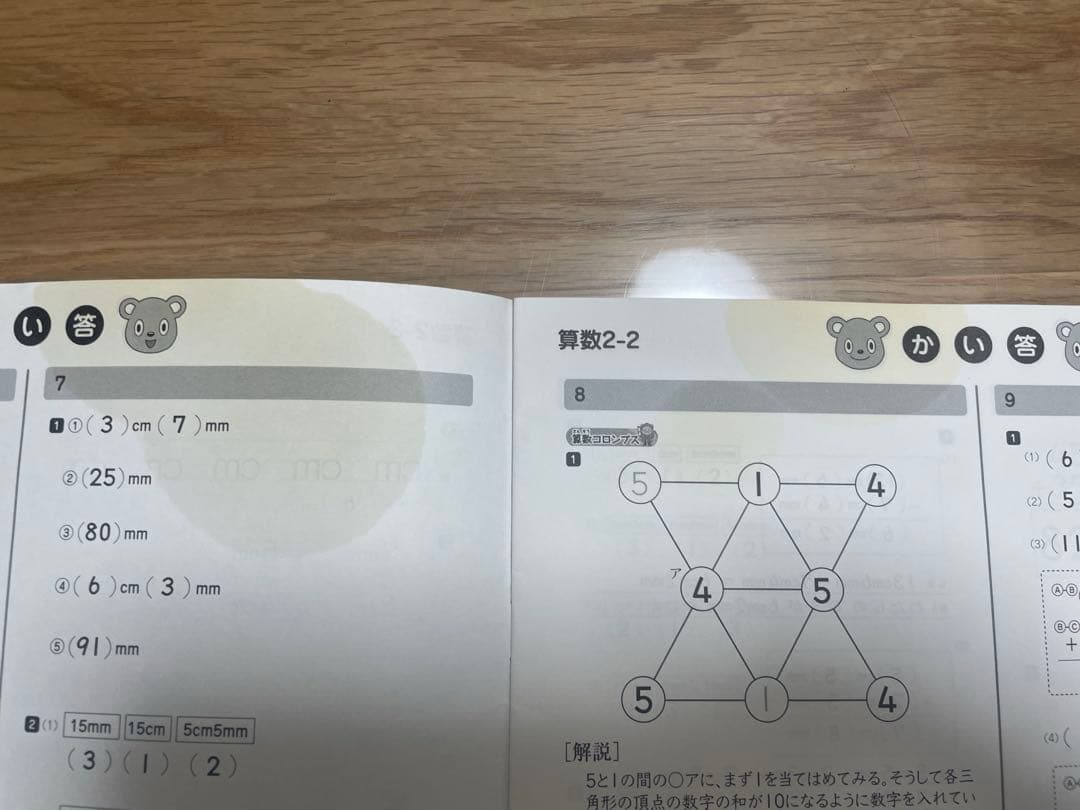 しちだ式 七田式プリント 2年生 思考力国語・算数・生活 セット