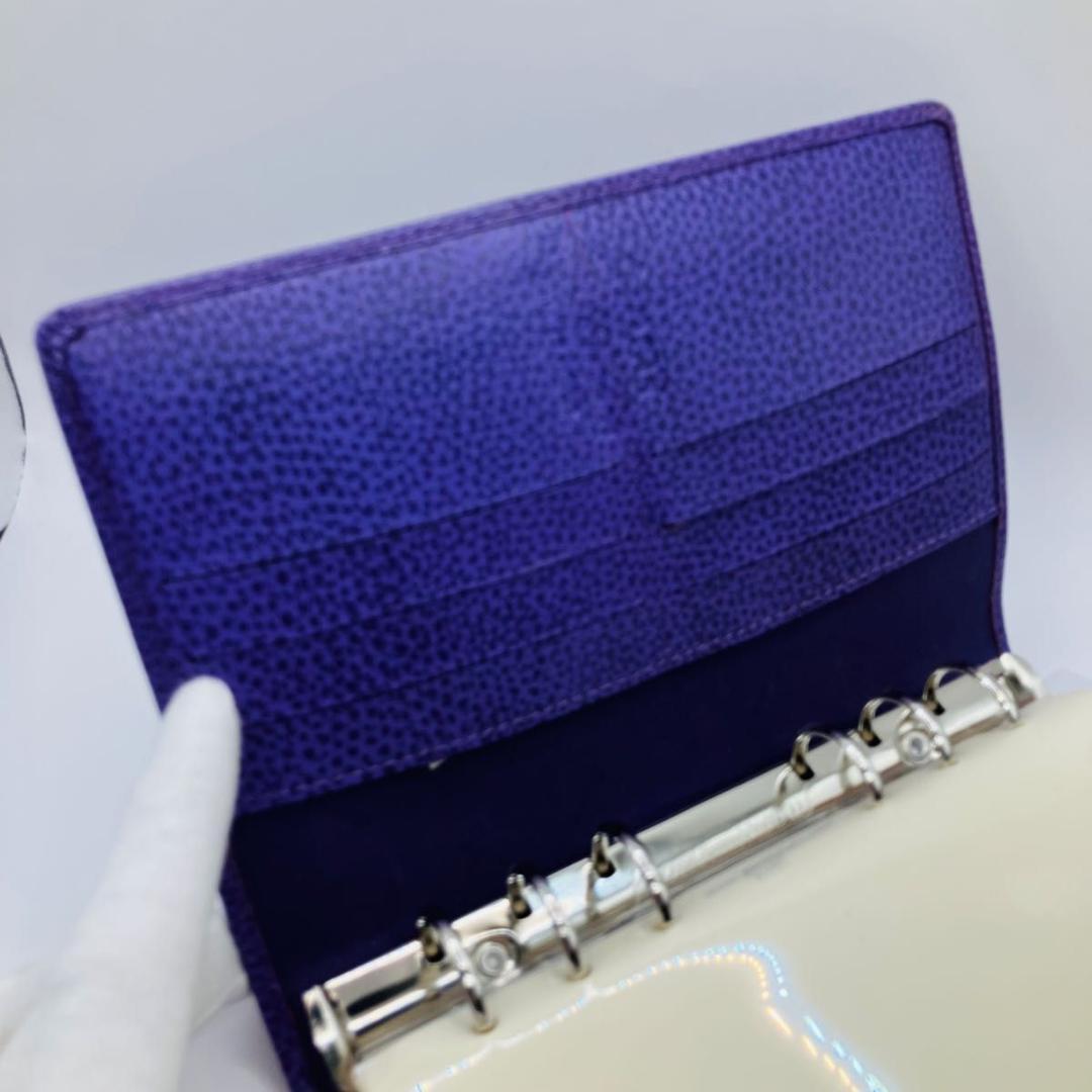 【希少 新品】FILOFAX FINSBURY システム手帳 バイブル パープル