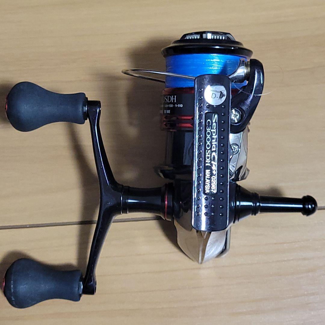 美品 シマノ セフィアCI4+ C3000SDH スピニングリール エギング