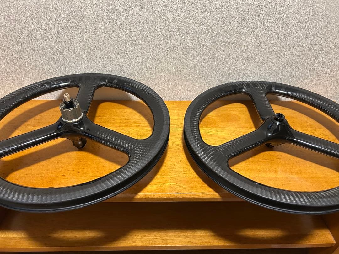 C*7様 ブロンプトン用カーボンホイール 外装7速対応 T800 74-112ミ